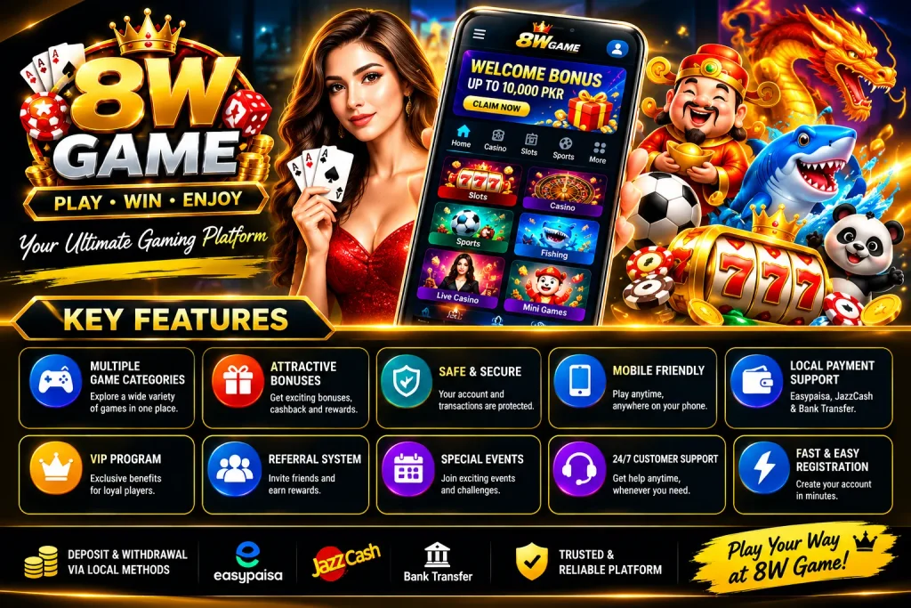 8w game key features image